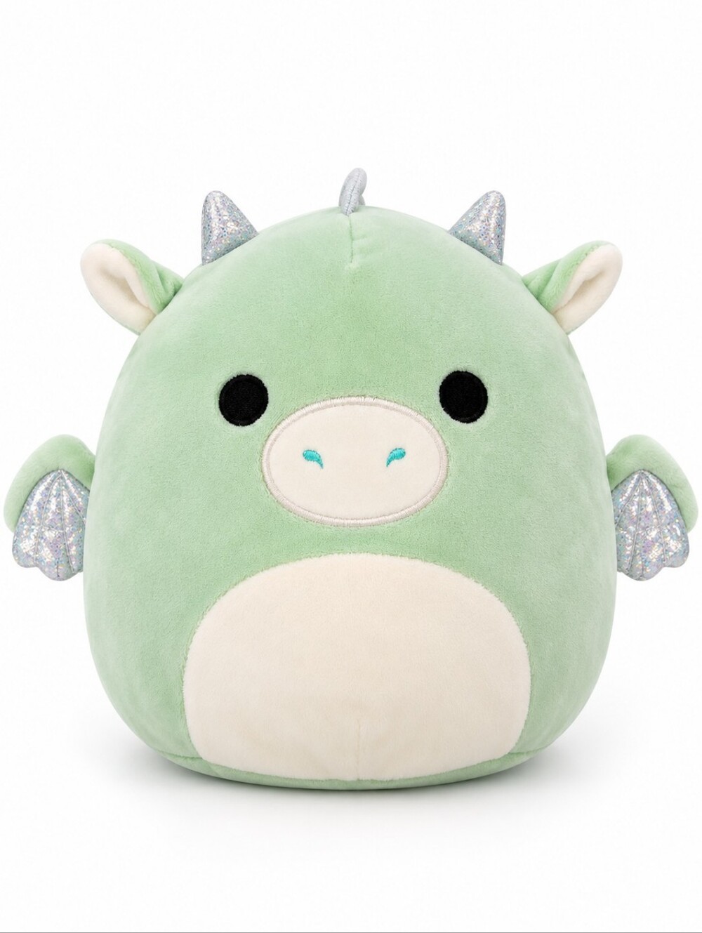 Original Squishmallows Drew the Dragon Mint 8" Glitter Wings NEW